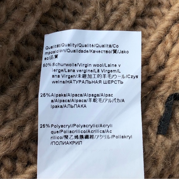 Hugo Boss Autumn Gold Button-Turtleneck Sweater, Size M - Picture 7 of 7